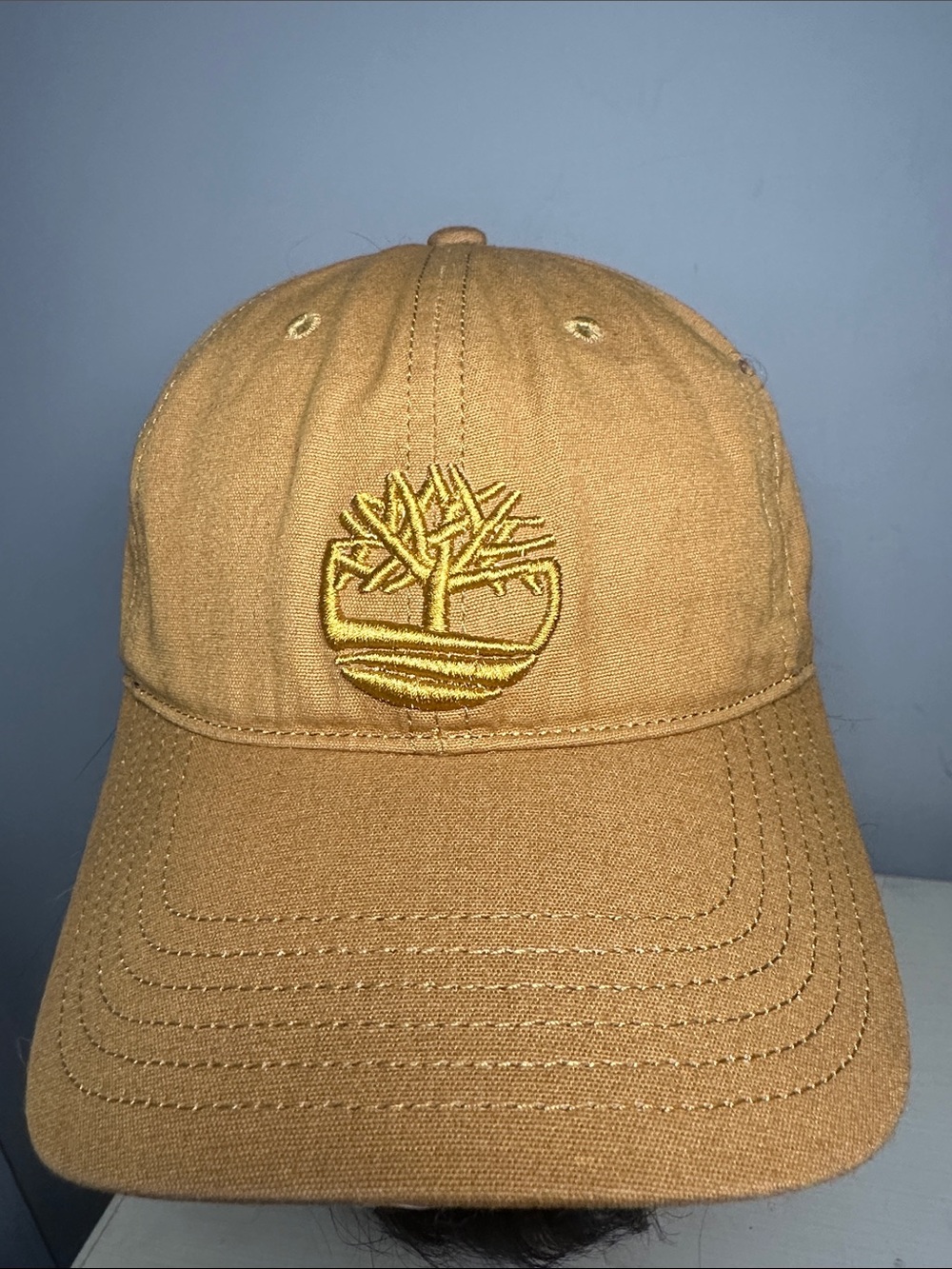 Timberland dark tan cotton adjustable hat